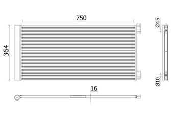 Klima Radyatörü  MAHLE AC 945 000P  4422250 93868375 921000022R