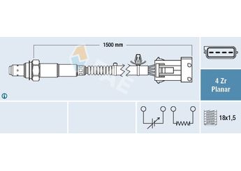 Oksijen (Lambda) Sensörü  FAE 77634  855418 93184704 55556819 55 556 819
