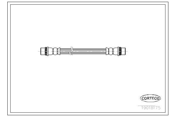 Fren Hortumu Arka Sağ veya Sol Renault R 19 Chamade 4 Kapı (L53)(06.1989->)  FROW 202.1118.001
