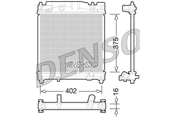 Su Radyatörü  DENSO DRM50077