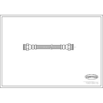 Fren Hortumu Arka Sağ veya Sol Abarth Punto (199)(2012->)  CORTECO 19018678