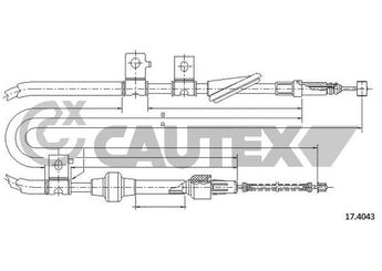 El Fren Teli Arka Sağ CAVO 2802 622  47510SM4A03