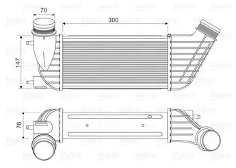 Turbo Radyatörü  VALEO 818651  384J9 0384-J9 384N6 0384-N6 384P1 0384-P1 0384J9 0384N6 0384P1 1440068680 1440094280 1498985080