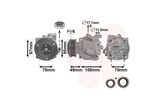 Klima Kompresörü  Chevrolet Trax (2013->)  PSA ORJINAL 42783866