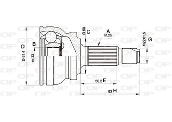 Aks Kafası Ön Dış Sağ veya Sol CIFAM 607-033  BAU5467 BAU 5467