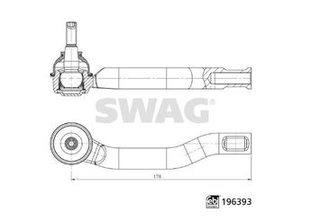 Rot Başı Sol SWAG 33 11 2151  AB313290BA UC2N32290 1729241 1 729 241 1910478 1 910 478 AB31-3290-BA EB3C3290AA EB3C-3290-AA
