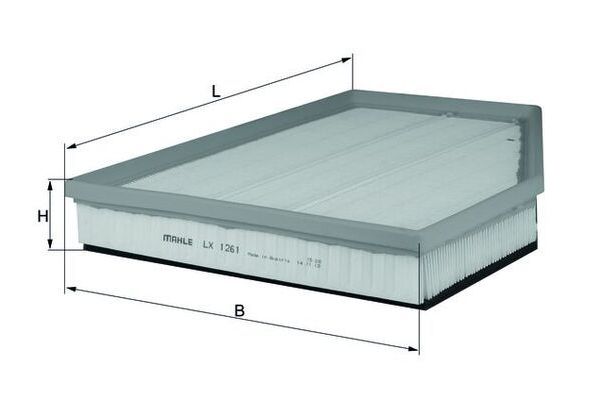 Hava Filtresi  BMW 5 Serisi Sedan (E60)(2003->)  MAHLE LX 1261
