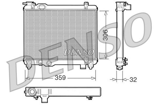 Su Radyatörü  DENSO DRM09082