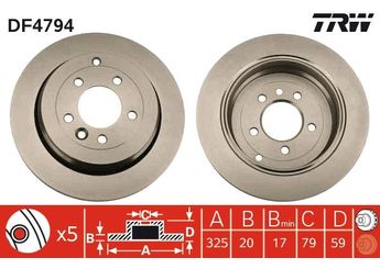 Fren Disk Ayna Arka Sağ ve Sol MGA 50645  SDB000635 4H221027DA 6H221027CA SDB000632 SDB000634 SDB000636 SDB500150