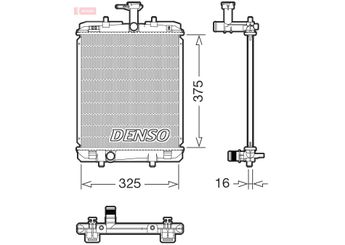 Su Radyatörü  DENSO DRM07063  DRM07063 164000Q030 B000765180
