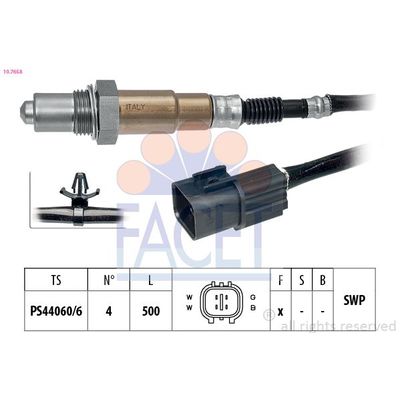 Oksijen (Lambda) Sensörü  Mitsubishi Lancer 4 Kapı/ Station W. (CS0A/W)(2003->)  VDO A2C59513874Z