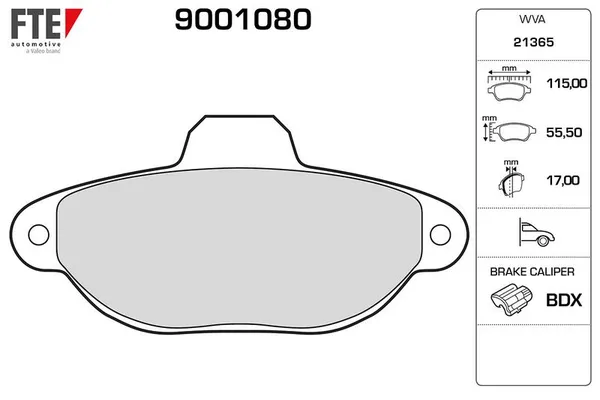 Fren Disk Balata Ön FTE 9001080