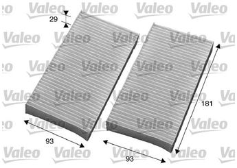 Polen Filtresi  VALEO 715594  8R79S2H600 08R79S2H600 08R79-S2H-600 8R79S50600 08R79-S50-600 80291S2H505 80291-S2H-505 80291S2HE01 80291-S2H-E01