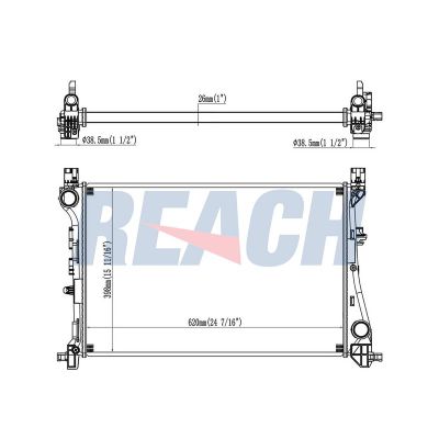 Su Radyatörü  Fiat 500L (351) Living (2013->)  PSA ORJINAL 13480872