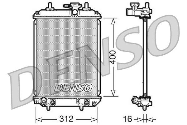 Su Radyatörü  DENSO DRM50050
