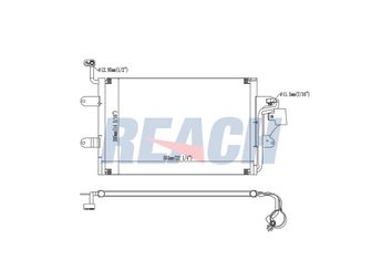Klima Radyatörü  ASPART 6CAC1114  6K0820411 6K0820411A 6K0820411D 6K0820413D