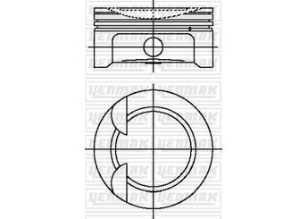 Piston (77.00MM-STD)   KING PISTON 18-4011220  230412B000 230412B052 230412B010 23041-2B000 230412B001 23041-2B001 23041-2B010 230412B011 23041-2B011 230412B020 23041-2B020 230412B021 23041-2B021