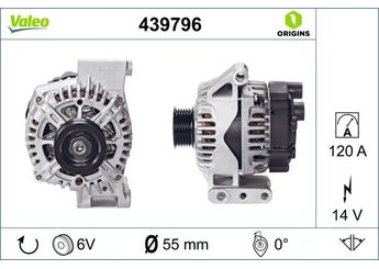 Alternatör  VALEO 439796  51892460 51984052 1724846 BS5110346CA BS51-10346-CA
