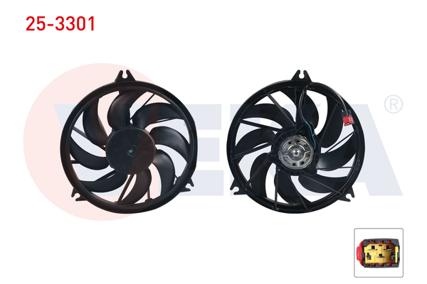 Radyatör Fan ve Motoru  Peugeot 206 Sedan (09.2006->)  VEKA 25-3301