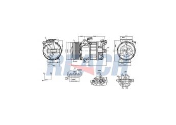 Klima Kompresörü  VALEO 716697  8200848916 4407439 4421833 4431984 4449478 6000618722 926001DA0R 93161911 93198641 93867705 95507849 9260000Q0B 9260000Q0C 93459133 93459134 95523972 926000373R 926001732R