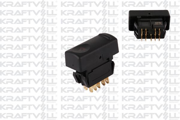 Dörtlü Flaşör Düğmesi  Renault R 19 (B/C/L53)(05.1992->)  ROCKSWELL D005