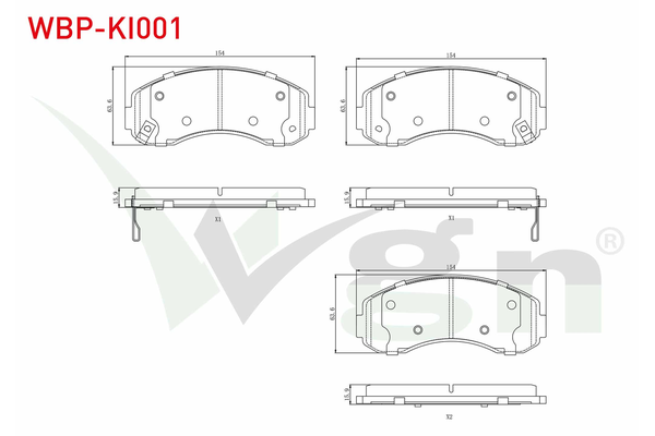Fren Disk Balata Ön WGN WBP-KI001