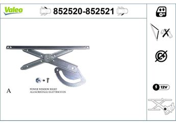 Cam Krikosu Ön Sol VALEO 852520  824012Y000 82401-2Y000