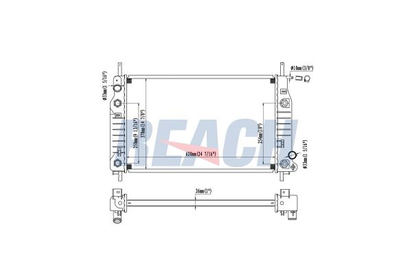 Su Radyatörü  Ford Mondeo 4/5 Kapı - S.Wagon (FD)(1993->)  WENDERPARTS MA9015003400