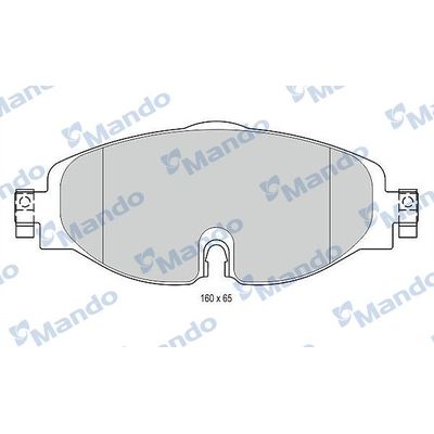Fren Disk Balata Ön Volkswagen Caddy Van (SA)(03.2015->2020)  MANDO MBF016049