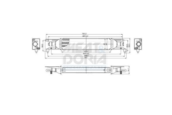 Turbo Radyatörü  Alfa Romeo MiTo (145)(2008->)  MOTORTEC 0510