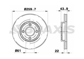 Fren Disk Ayna Ön Sağ ve Sol BRAXIS AE0229  DF6430 402061HA0A