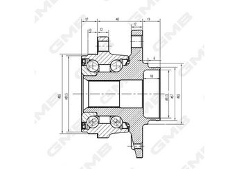 Teker Rulmanı Ön Sağ veya Sol SKF VKBC 20239  