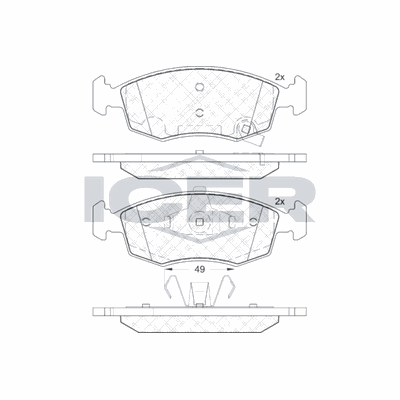 Fren Disk Balata Ön Lancia Ypsilon (402)(2011->)  FIAT ORJINAL 77366378