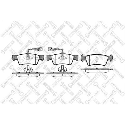 Fren Disk Balata Arka Volkswagen T5 Transporter Caravelle/Multivan (7H)(04.2003->)  MANDO MBF015896
