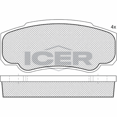 Fren Disk Balata Arka Citroen Jumper Kamyonet (Çift Kabin)(01.2002->)  OTOZONE FDA2001-R1