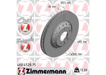 Fren Disk Ayna Ön Sağ ve Sol ZIMMERMANN 460.4528.75  95835140350 958 351 403 50