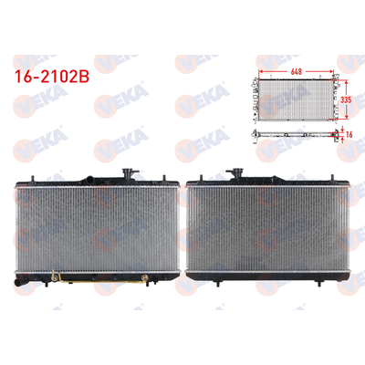 Su Radyatörü  VEKA 16-2102B