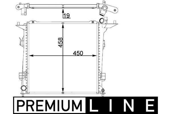 Su Radyatörü  Kia Ceed (ED)(2006->)  MAHLE CR 1401 000P