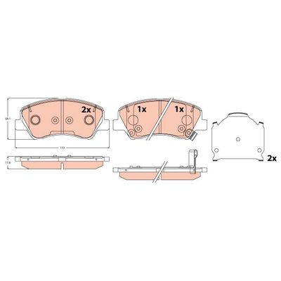 Fren Disk Balata Arka Hyundai Genesis (DH)(2014->)  AYD 60829A