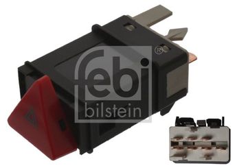 Dörtlü Flaşör Düğmesi  FEBI BILSTEIN 44393  6N0953235C 6N0953235B 6N0 953 235 B 6N0953235B300 6N0 953 235 B 300 6N0953235B302 6N0 953 235 B 302 6N095323501C 6N0953235300 6N0953235302