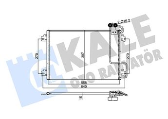 Klima Radyatörü  KALE 345550  7700434383 77 00 434 383 7702233492 77 02 233 492 7700434883