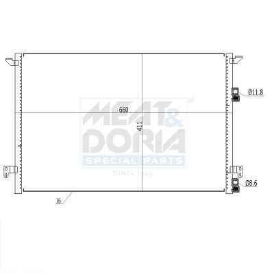 Klima Radyatörü  Saab 9-3 4 Kapı (2003->)  BOSCH 1 986 AD2 340