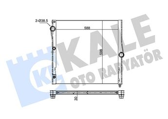 Su Radyatörü  KALE 348660  17119071519 17117576272 17117576305 17117589467