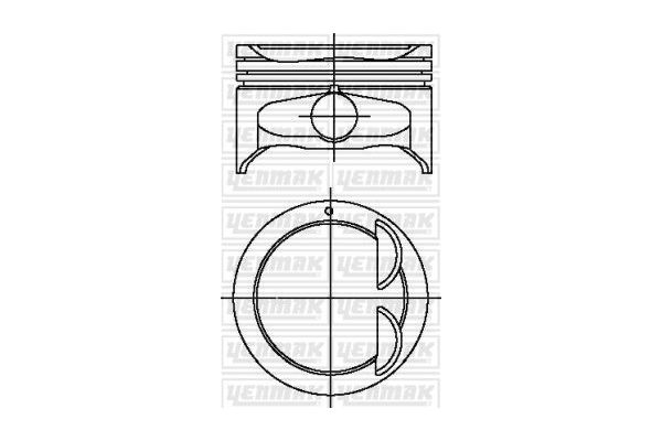 Piston (77.00MM-0.50)  YENMAK 31-04446-050