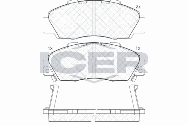 Fren Disk Balata Ön Honda Legend (KA9)(03.1996->)  MANDO RMPO03