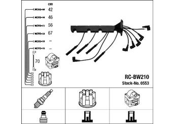 Buji Kablosu  NGK 44344  12121727855 12 12 1 727 855 1727855 1 727 855