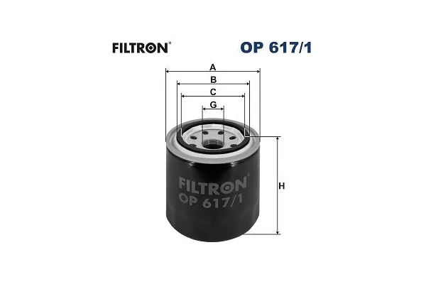 Yağ Filtresi  Hyundai Santa Fe (CM)(2006->)  FILTRON OP 617/1