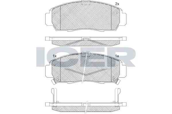 Fren Disk Balata Ön Honda Stream (RN1/3)(01.2001->)  OTOZONE FDO9115-R