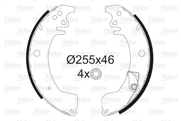 Fren Pabuçlu Balata Arka VALEO 562045