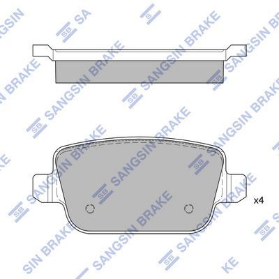 Fren Disk Balata Arka Ford Focus 3/4/5 Kapı (CB4)(2008->)  SANGSIN SP2101-R